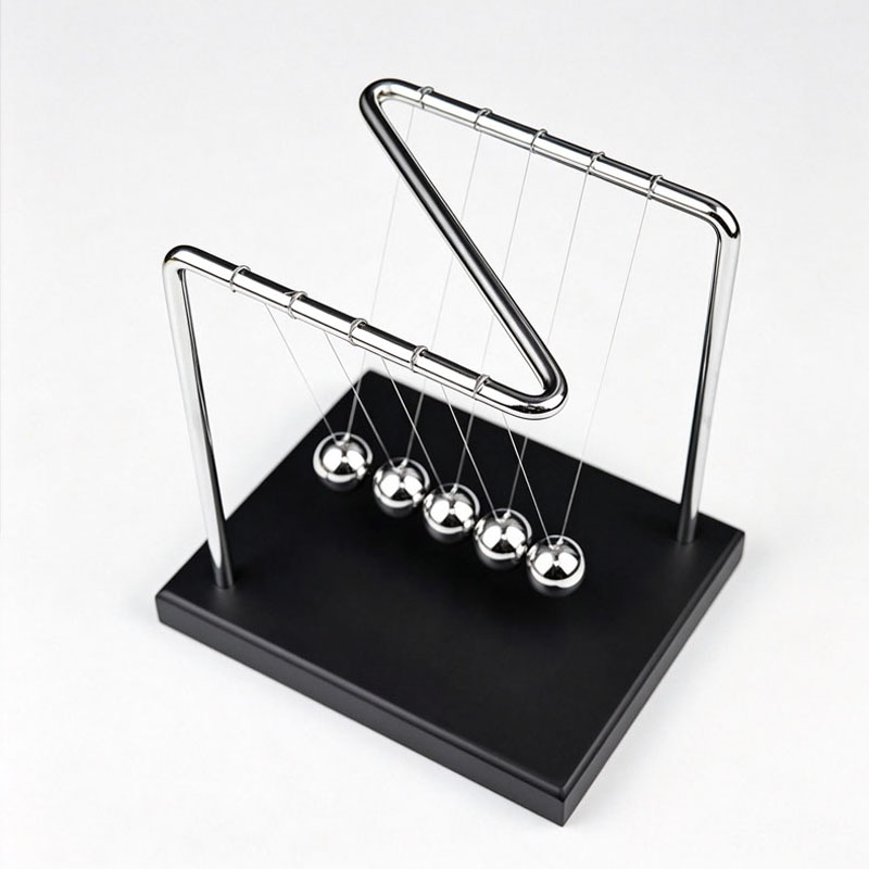 Tech For Office - N Shaped Newton's Cradle Balance Pendulum