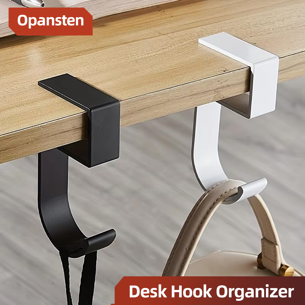 Tech For Office - Aluminum Desk Hook Organizer Anti-Slip Design