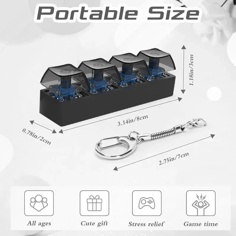 4Keys Finger Button Anti-stres - Tech For Office 评论和价格