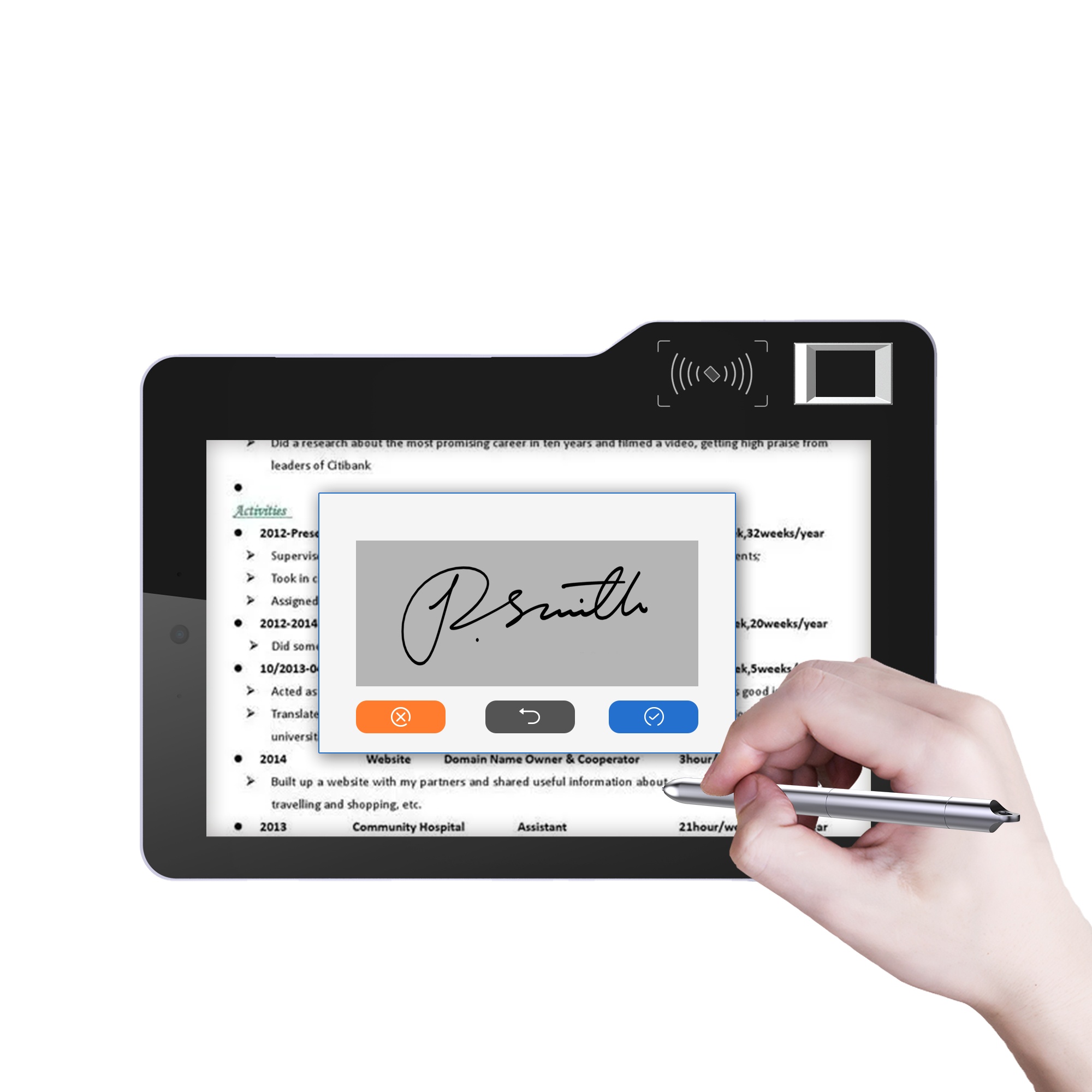 MT610 10.1 Inch Android Tablet - Digital Signature Pad 评论和价格