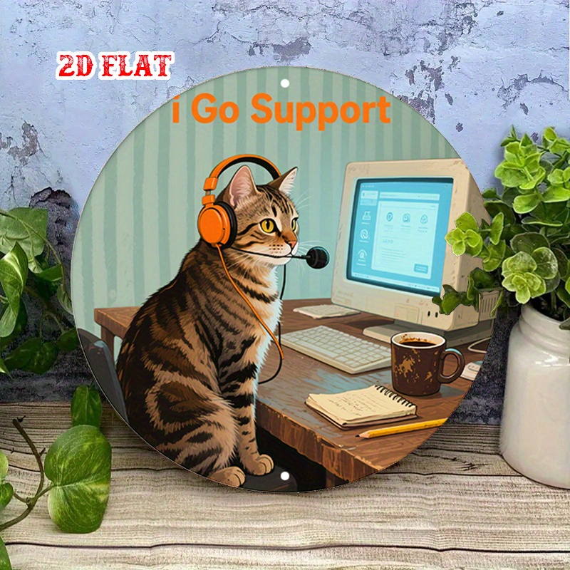CIFBUY 2D Flat Funny Tech Supp - Tech For Office 评论和价格