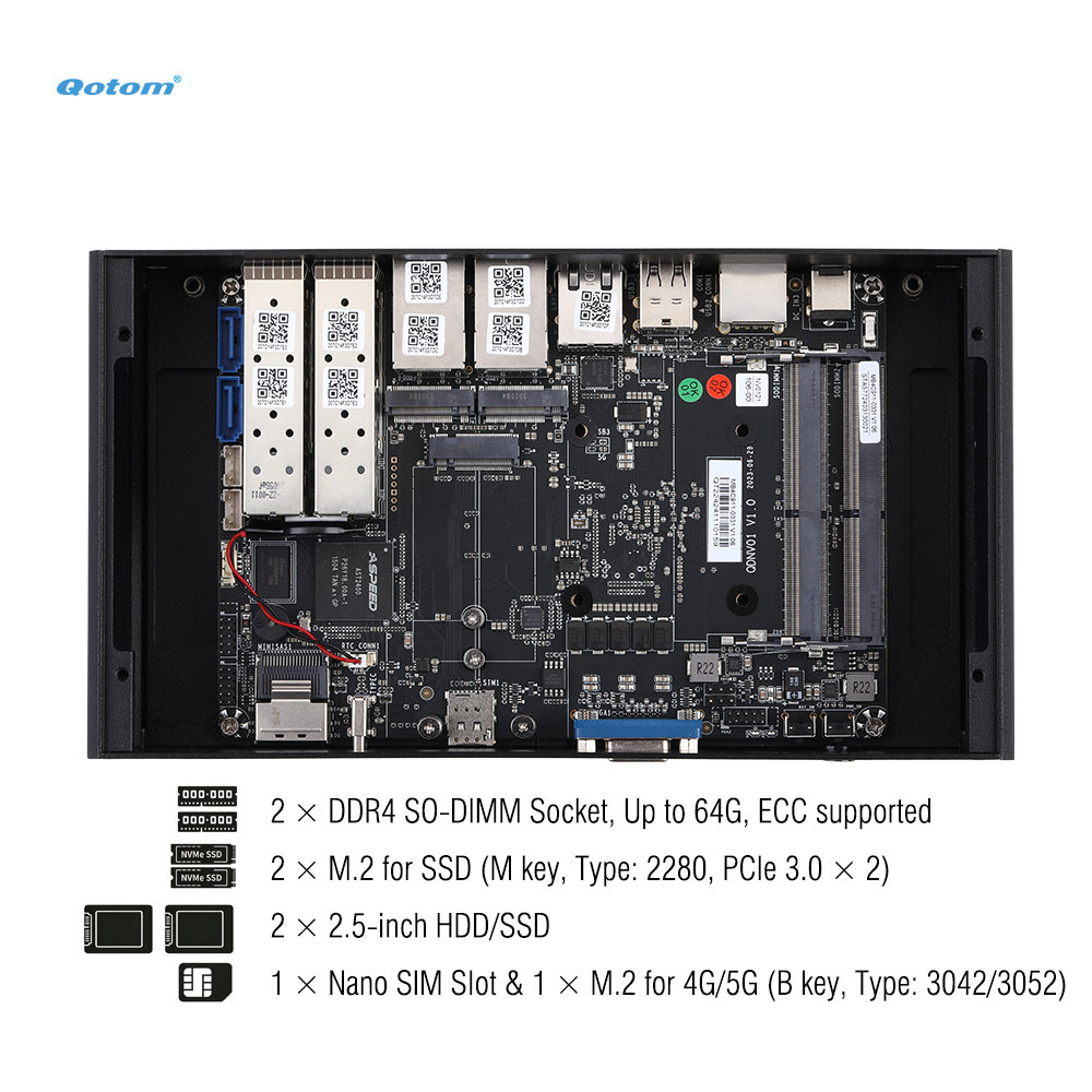 Mini PC Q20300G9 Atom C3000 CP - Thin Client Mini Pc 评论和价格