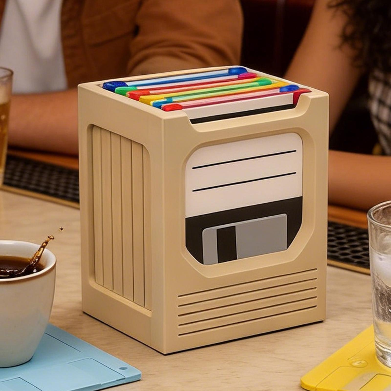 Retro Tech Coaster Holder Set  - Tech For Office 评论和价格