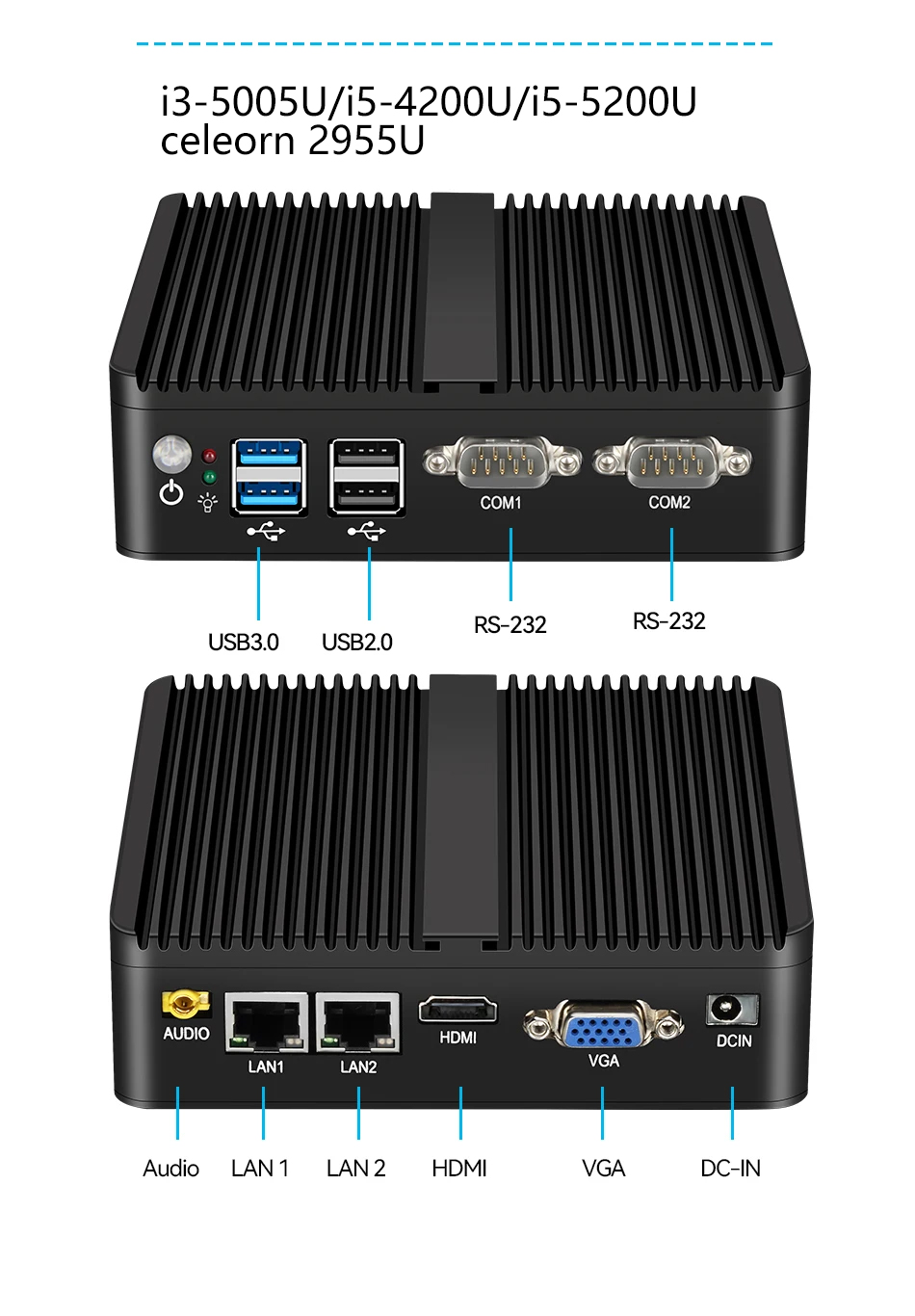 XCY Mini PC Intel Celeron J641 - Thin Client Mini Pc 评论和价格