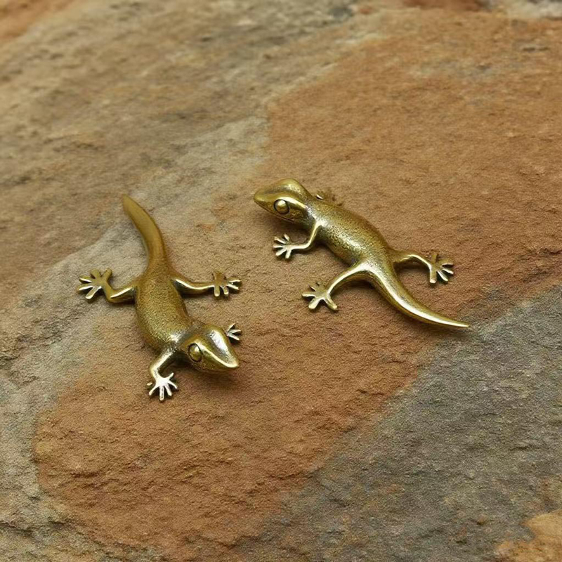 Handmade Bronze Retro Gecko Li - Tech For Office 评论和价格